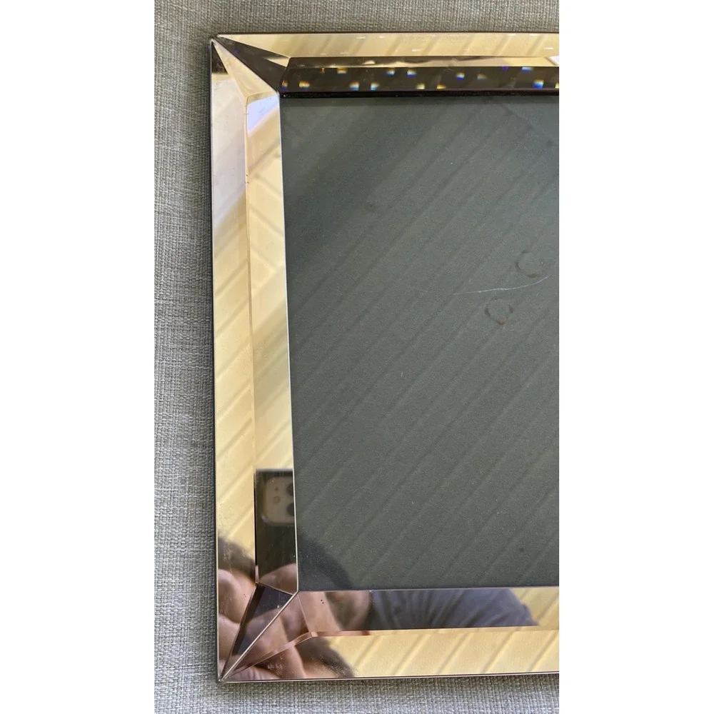 Walter Le Productions Glass Picture Frame Standing Vintage Photograph Rose gold